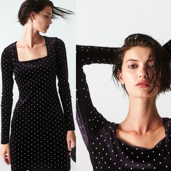 H&M Dresses & Skirts - H&M Velvet Studded Dress
